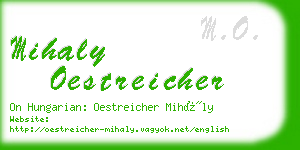 mihaly oestreicher business card